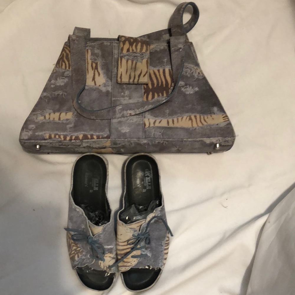 Designer handbag and matching shoes